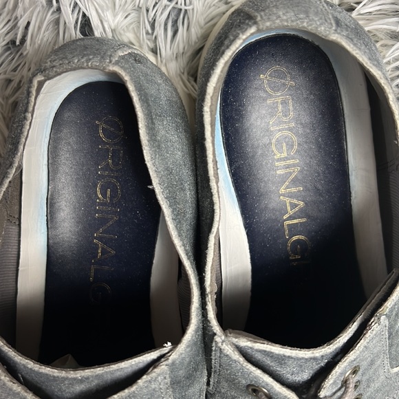 Cole Haan Sz 9M Grey Denim Suede Toe Shoes - Picture 7 of 10